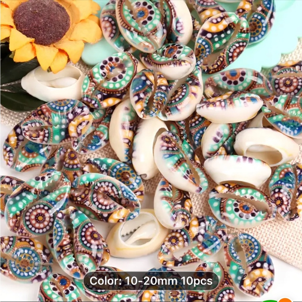 Colorful Seashell Beads